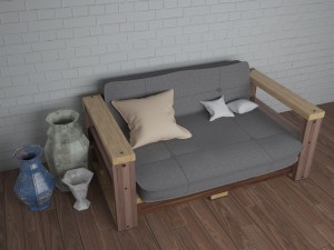 loft sofa 3D Модель