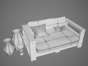 loft sofa 3D Модель