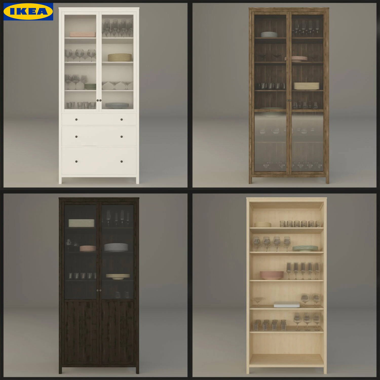 ikea hemnes 3D Model .c4d .max .obj .3ds .fbx .stl .blend 