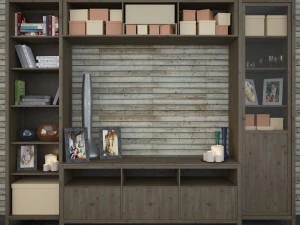 Cassettiera Stazione TV Hemnes Ikea Modello 3D