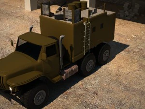 modernized ural 4320 3D Model