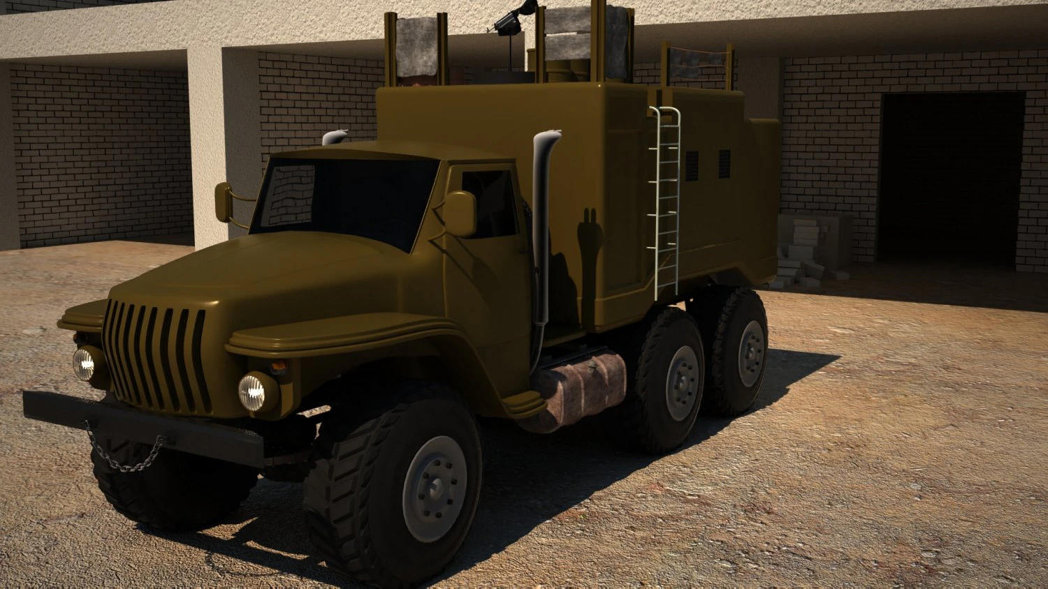 modernized ural 4320 3D Model .c4d .max .obj .3ds .fbx .stl .blend 
