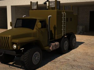 modernized ural 4320 3D Model