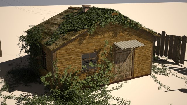 forest hut Modèle 3D .c4d .max .obj .3ds .fbx .stl .blend 