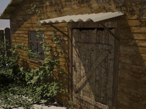 forest hut Modèle 3D