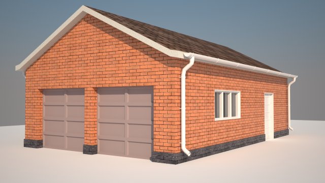 garage 3D 模型 .c4d .max .obj .3ds .fbx .stl .blend 