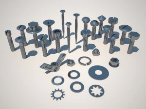 bolts and screws 3D Model