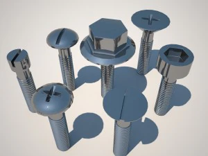 bolts and screws 3D Model