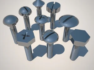 bolts and screws 3D Model