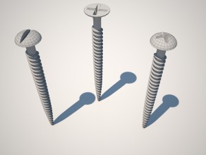bolts and screws 3D Model