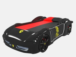 black car-bed 3D Model