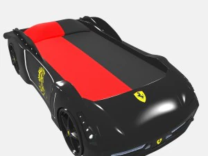 black car-bed 3D Model