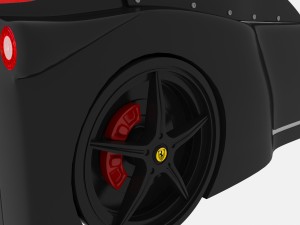 black car-bed Modelo 3D