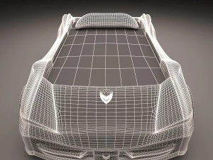 black car-bed 3D Model