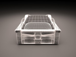black car-bed Modelo 3D