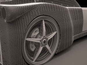 black car-bed Modelo 3D