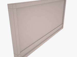 concrete fence low-poly 3D Model