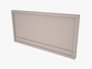 concrete fence low-poly 3D Model