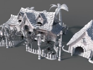 cartoon house 3D Модель
