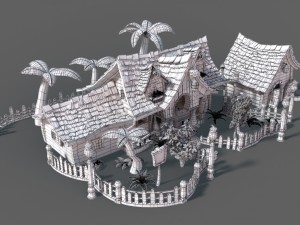 cartoon house 3D Модель
