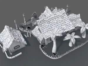 casa dos desenhos animados Modelo 3D