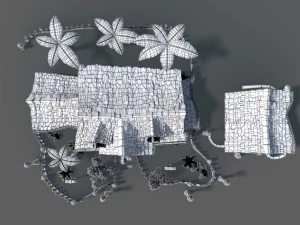 casa dos desenhos animados Modelo 3D