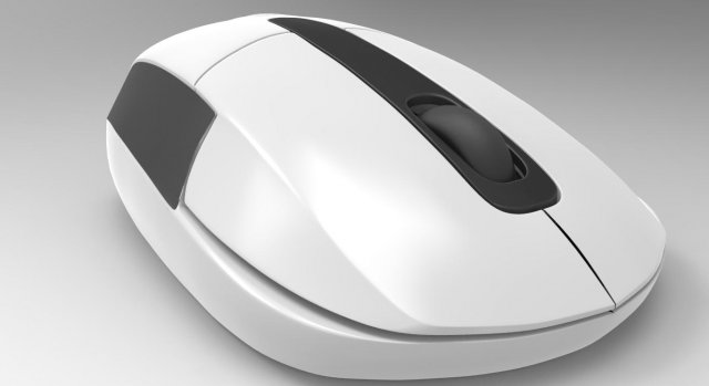 wireless mouse 3D Model .c4d .max .obj .3ds .fbx .stl .blend 
