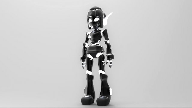 android girl 3D Modell .c4d .max .obj .3ds .fbx .stl .blend