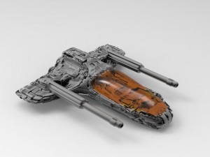 fighter ship 3D Model