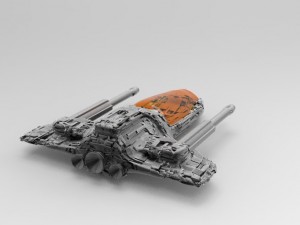 fighter ship Modèle 3D