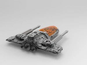 fighter ship 3D Model