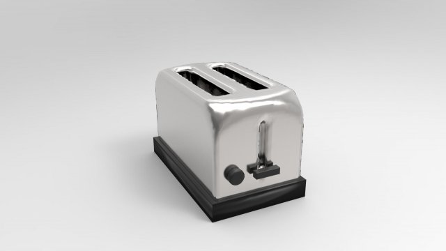 toaster - low poly 3Dモデル .c4d .max .obj .3ds .fbx .stl .blend 
