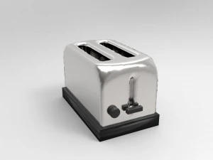 torradeira - baixo poli Modelo 3D