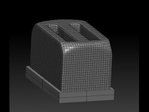 toaster - low poly 3Dモデル