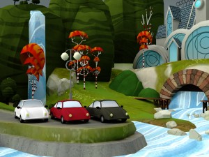 low poly fantasy castle 3D मॉडल