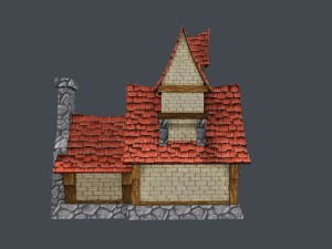 low poly fairytale house 3D Model