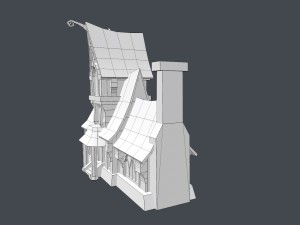 low poly fairytale house Modelo 3D