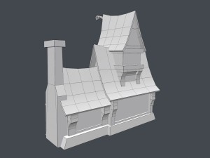 low poly fairytale house Modelo 3D