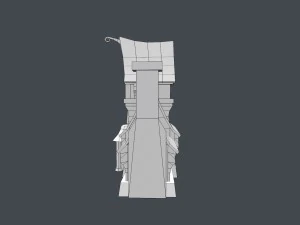 low poly fairytale house 3D Model