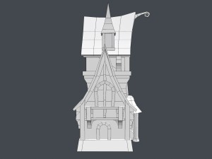low poly fairytale house Modelo 3D