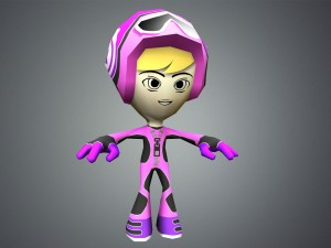 flip rider character 3D मॉडल