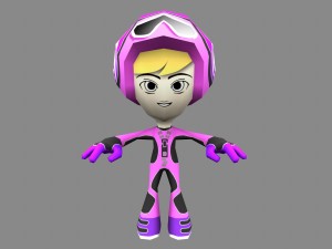 flip rider character 3D Model
