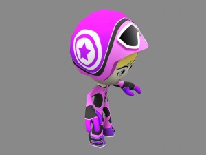 flip rider character 3D Model