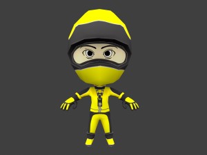 flip rider character 2 Modèle 3D