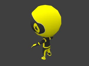 flip rider character 2 3D Model