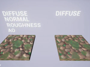 rocks vol 01 - hand painted textures CG Textures