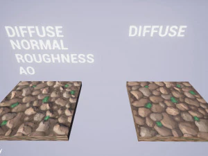 rocks vol 01 - hand painted textures CG Textures