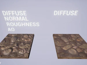 rocks vol 01 - hand painted textures CG Textures