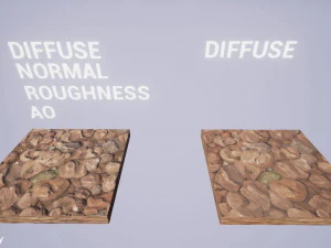 rocks vol 01 - hand painted textures CG Textures