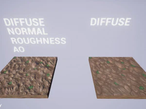 rocks vol 01 - hand painted textures CG Textures